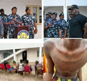 CP Nnaghe Obono Itam revealed to the press how his men arrested suspected killers of Anambra legislator, Justice Azuka