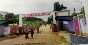 Gate of the CRIN perimeter fence