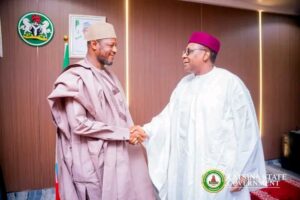 Governor Radda with the Minister, Prof. Pate