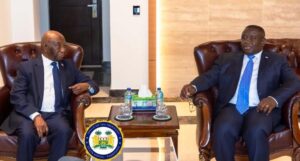 President Bio, right, with President Boakai