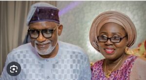 Rotimi Akeredolu and wife, Betty