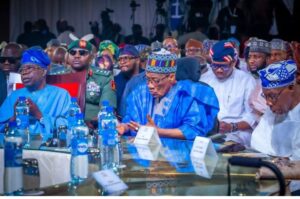 From left: Tinubu, IBB and Obasanjo