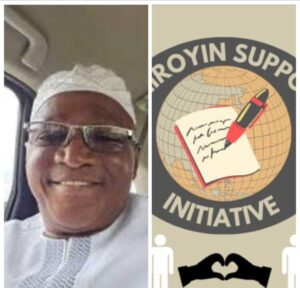 Comrade Tunde Oladunjoe and logo of the NGO