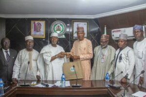 The management team of JG-PCACC and PCC team during the visit in Abuja