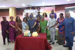 Cutting of the birthday cake