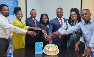 Cutting the Palmadex Group's 10th Incorporation Anniversar Cake