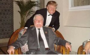Former President of Poland Lech Walesa and US President Donald Trump