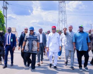 Governor Uzodimma undertook a tour of some ongoing critical State projects