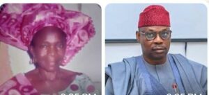 Isaaq Salako , right, and his late mother’s death, Alhaja Fadilat Anike Salako