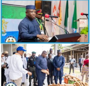President Maada Bio at IITA, Ibadan, Oyo State