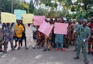The protesters