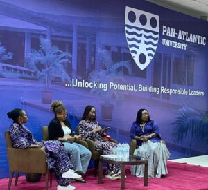 Dr. Fati (and others) during her participation in the Pan Atlantic University (PAU) Alumni’s International Women’s Day 2025 celebration