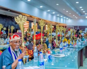 Cross session of Imo monarchs who received Staff of Office from Governor Hope Uzodimma at Government House Owerri... weekend.2