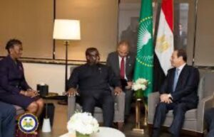 President Bio and President Al Sissi in his previous visit to Egypt