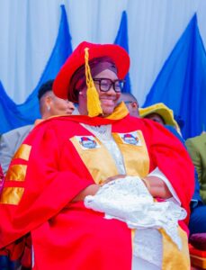Unoma Akpabio was conferred with an honorary doctorate degree in Education Management by Unical