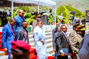 VP Shettima during a state burial for the late Namibian leader held at Heroes’ Acre, Windhoek, Namibia on Satuday