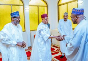 VP Shettima during the closing ceremony of Tafsir (reading of the Quran) for the month of Ramadan in the State House Mosque at the Presidential Villa, Abuja