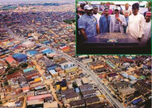 Newly constructed Demurin/Agidi and Church roads in Agboyi-Ketu, formally opened by Governor of Lagos State, Mr. Babajide Sanwo-Olu on Thursday, March 6, 2025. Inset (l-r): Special Adviser to the Governor (Infrastructure), Engr. Olufemi Daramola; Chairman, Agboyi-Ketu LCDA, Mayor Dele Oshinowo; Deputy Governor, Dr. Obafemi Hamzat; Governor Babajide Sanwo-Olu; Senator Musiliu Obanikoro and member, Lagos House of Assembly (Kosofe II), Hon. Saheed Wasiu Obafemi during the inauguration.