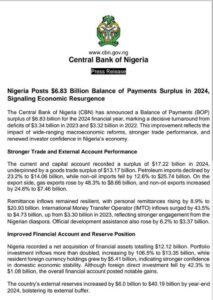 CBN's statement