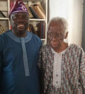 Dr Omololu Olunloyo, right, and Bayo Adeyinka