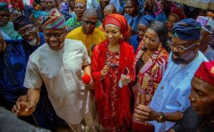 Governor Makinde commissioning the film village and resort