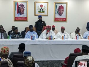 Governor Yusuf and Governor Okpebholo, others during the meeting at Kano Government House on Monday