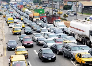 Heavy traffic in Lagos