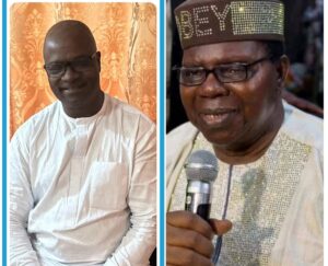 Azuka Jebose, left, and Ebenezer Obey