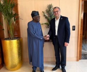 President Bola Tinubu and Massad Boulos in Paris