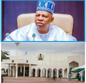 VP Shettima's , top, and the Presidential Villa, Abuja.