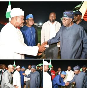 President Tinubu received in Abuja by top government functionaries