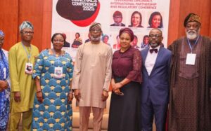 Dr Dele Alake and others at the second Annual Mining Conference organised by Businessday newspaper in Abuja