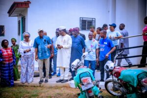 Senator Bamidele, Governor Oyebanji and others during a visit to the Therapy Centre alongside