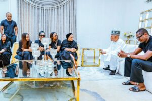 VP Shettima during his condolence visit to the Ajimobis in Ibadan