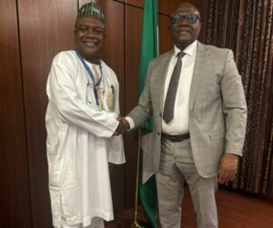 Alhaji Abubakar Hashim, TheNEWS' West Africa Bureau Chief and Mr Bayo Onanuga, Special Adviser to the President on Media and Strategy