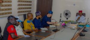 Dr. Danjuma Mahmood, Kano state Commissioner of Agriculture addressing the Mission