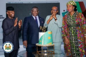 From left, VP Osinbajo, President Bio and others