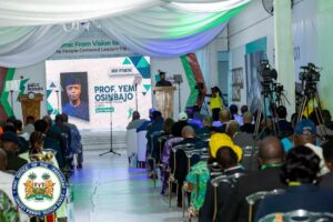 Osinbajo delivering his speech