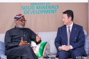 Dr Dele Alake and HE Yu Dunhai