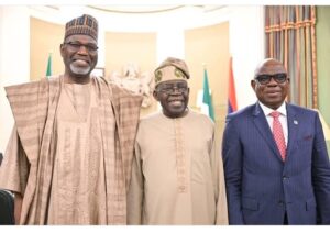 President Tinubu, centre, and members of NNNP Limited