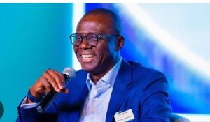 Governor Sanwo-Olu speaking at the official launch of the Centre for African Social and Economic Transformation (CASET) at the University of the West of England, Bristol.