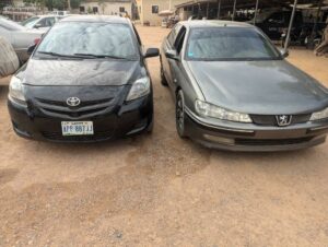 The recovered stolen vehicles