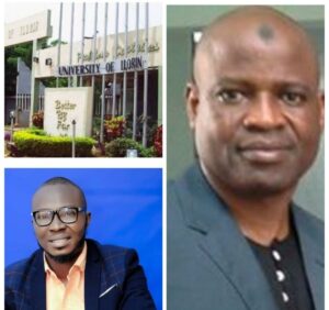 University of Ilorin, top left, Professor Lambe Kayode Mustapha, right, and Oladeinde Olawoyin