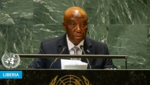 File President Boakai addressed the UN