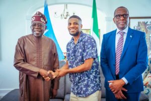 President Tinubu and Bob Chikwem Amadi, Nigerian Medical Student in Saint Lucia