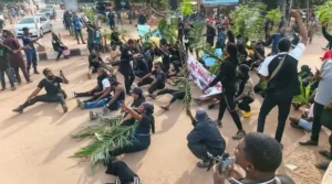 Protesters in Makurdi