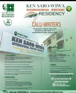 Ken Saro-Wiwa International Writers’ Residency 2025 opens call for applications