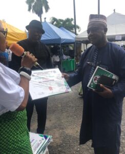 Certificate of Honour to Abubakar Hashim for his valuable works in Liberia