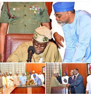 President Tinubu signing the bill into law