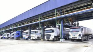 Tankers at Dangote Refinery loading gantry